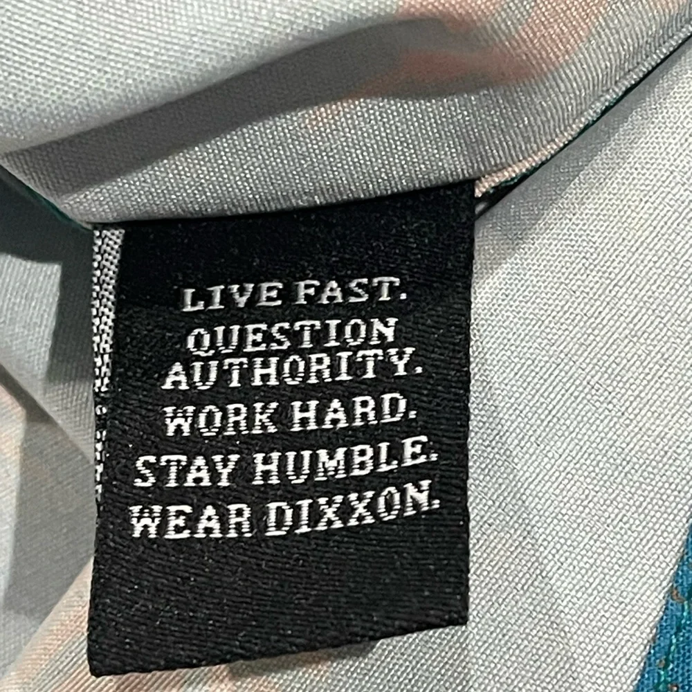 Dixxon Flannel Co Shirt Men Size Medium The Vice Party Miami Turquoise Shirt NEW